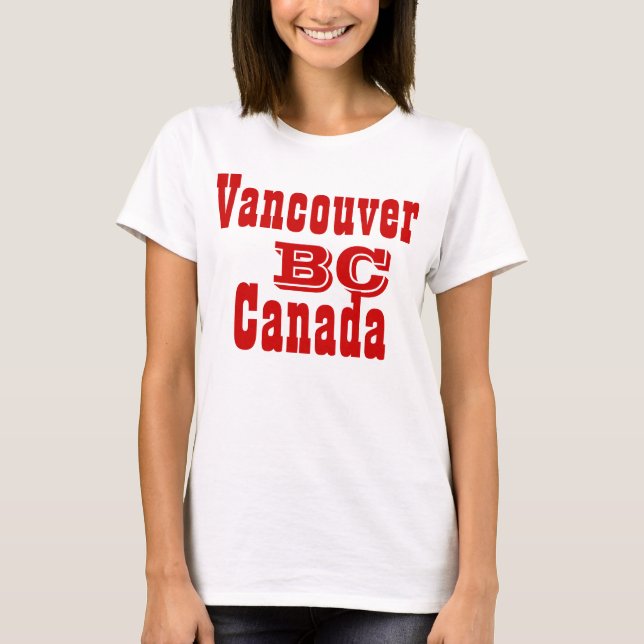 Camiseta Columbia británica de Vancouver Canadá (Anverso)