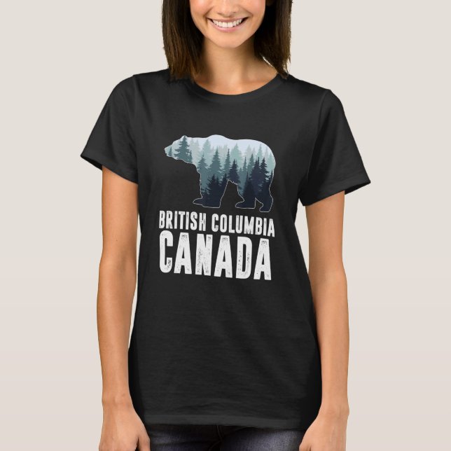Camiseta Columbia Británica Vancouver Canadá lleva granos v (Anverso)