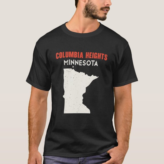 Camiseta Columbia Heights Minnesota Estados Unidos America  (Anverso)