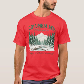 Camiseta Columbia Pineree Vermont Navidad Invierno Vintage