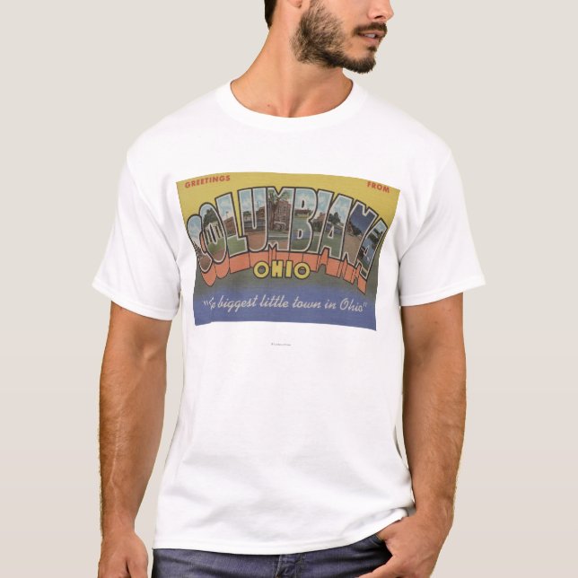 Camiseta Columbiana, Ohio - escenas grandes de la letra (Anverso)