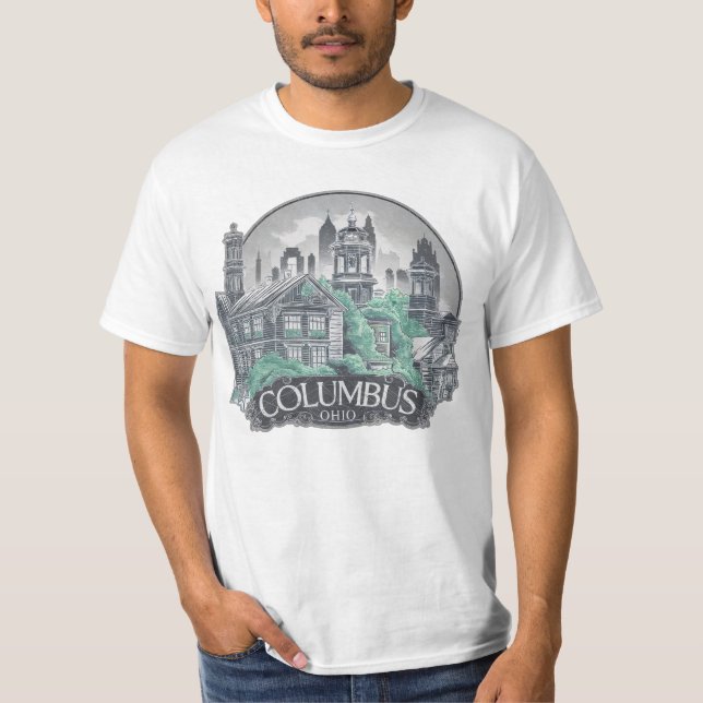 Camiseta Columbus City Ohio EE.UU. (Anverso)