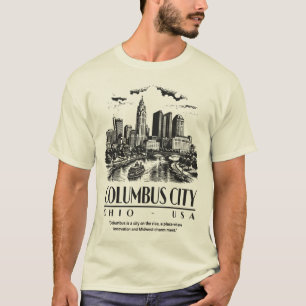 Camiseta Columbus Ciudad Ohio EE. UU.