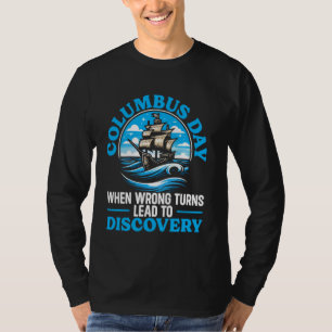 Camiseta Columbus Day América 1492 USA Discovery Christophe