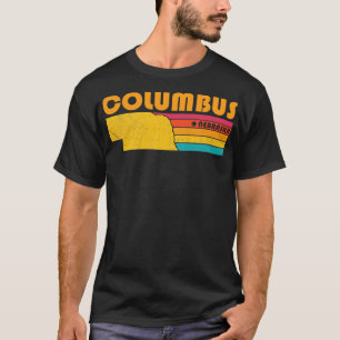 Camiseta Columbus Nebraska Vintage Distreses Souvenir