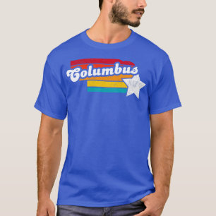 Camiseta Columbus Nebraska Vintage Molestias 2