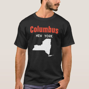 Camiseta Columbus New York Estados Unidos Viaje Nueva York