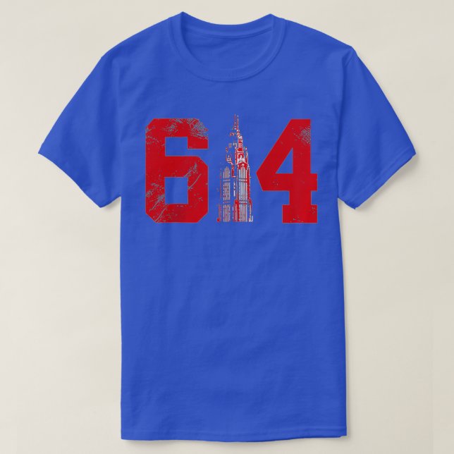Camiseta Columbus Ohio 614 (Diseño del anverso)
