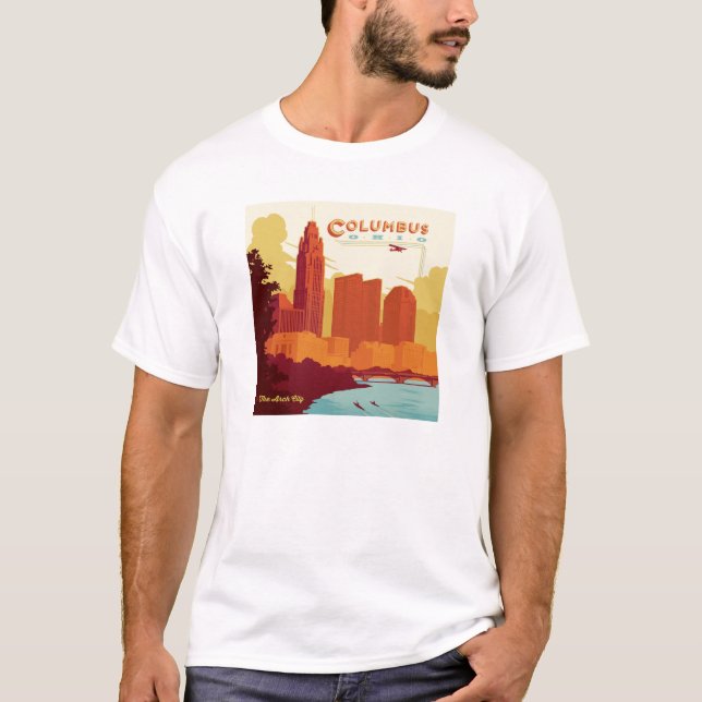 Camiseta Columbus Ohio | Ciudad del Arco (Anverso)