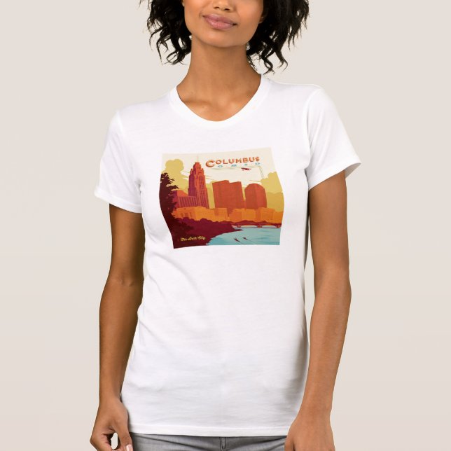 Camiseta Columbus Ohio | Ciudad del Arco (Anverso)