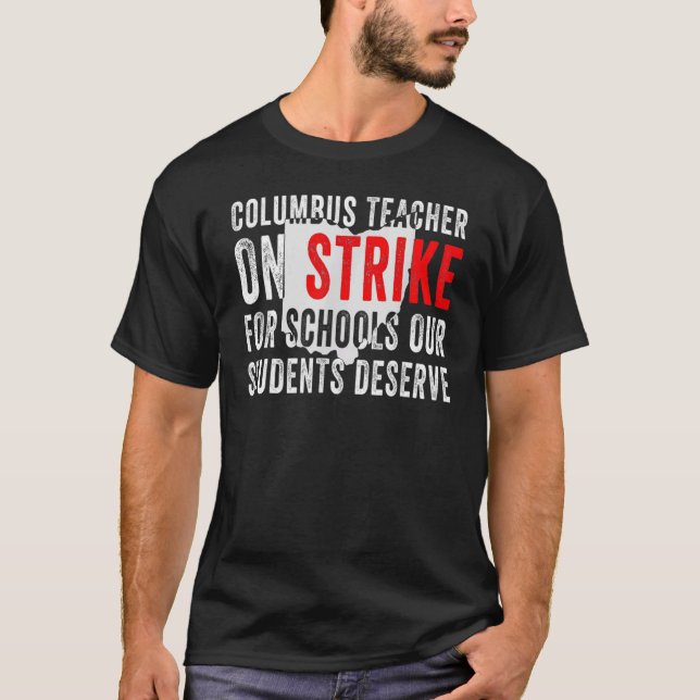 Camiseta Columbus Ohio School Teachers Strike OH Teacher (Anverso)