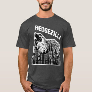 Camiseta Columna de espinas de hedgehog enroscándose hojas 