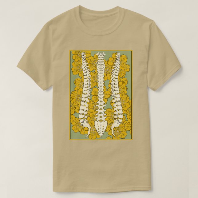 Camiseta Columna espinal (Diseño del anverso)