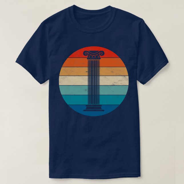 Camiseta Columna griega iónica (Diseño del anverso)