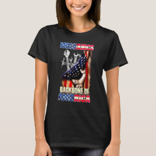 Camiseta Columna vertebral de los mecánicos de América Día