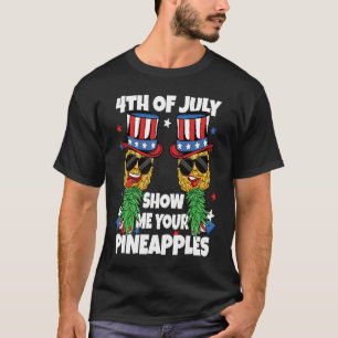 Camiseta Columpio 4 de julio Muéstrame tus piñas Columpio