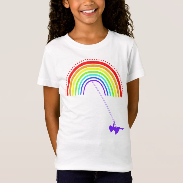 Camiseta Columpio Arcoíris  (Anverso)
