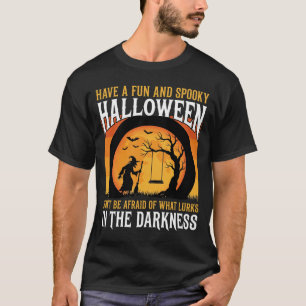 Camiseta Columpio de luna vintage espeluznante de Halloween