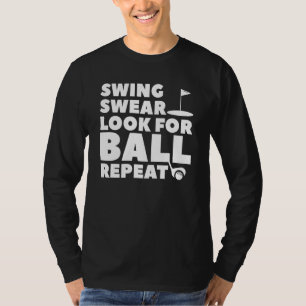 Camiseta Columpio Jurar Buscar Pelota Repetir Golf Golf Par