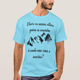 Camiseta com frase evangélica