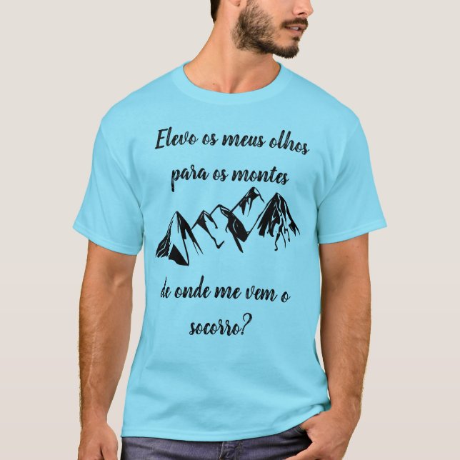 Camiseta com frase evangélica (Anverso)
