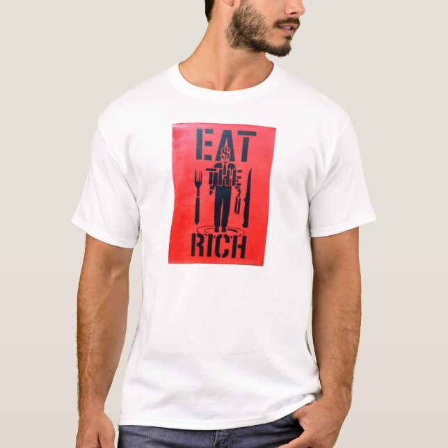 Camiseta Coma a los ricos (Anverso)