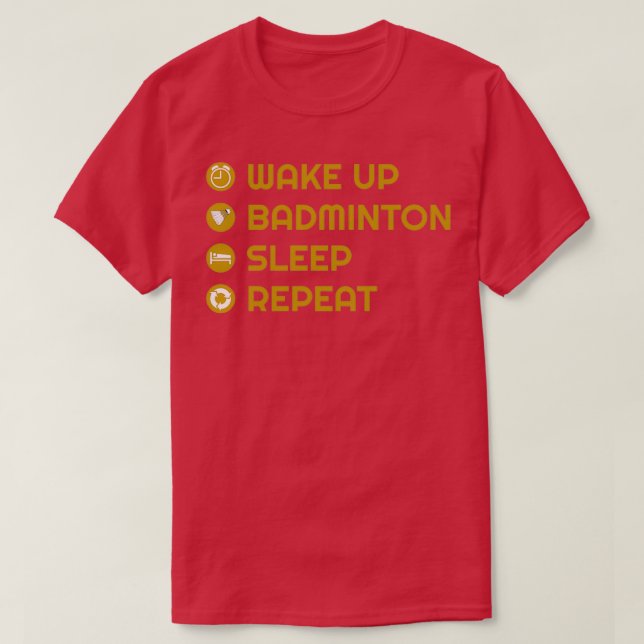 Camiseta Coma bádminton Gold T (Diseño del anverso)