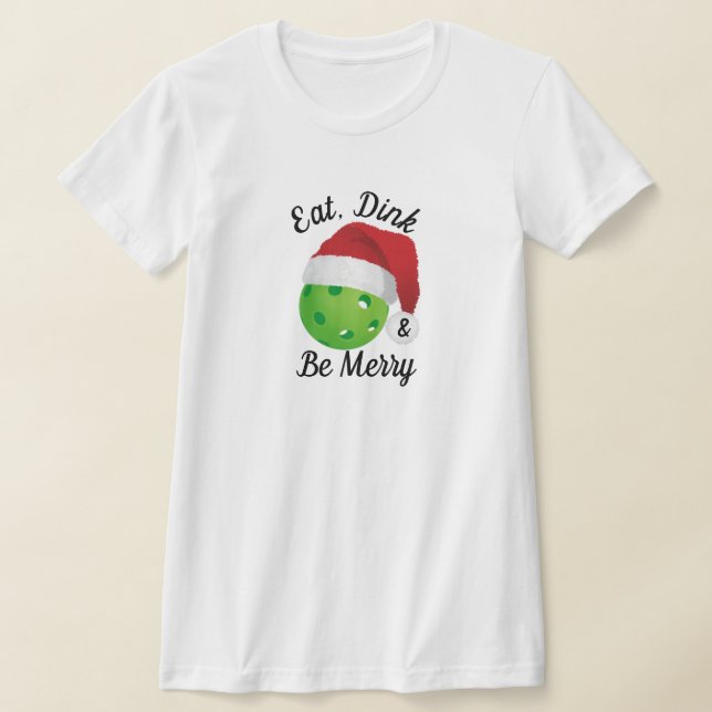 Camiseta Coma, bebe y sé feliz Papá Noel (Distribución)