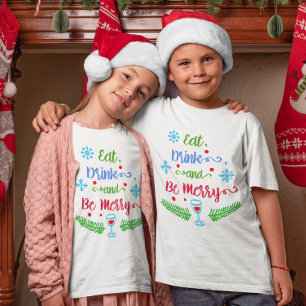 Camiseta Coma, bebe y sé moro, Navidades niños de vacacione