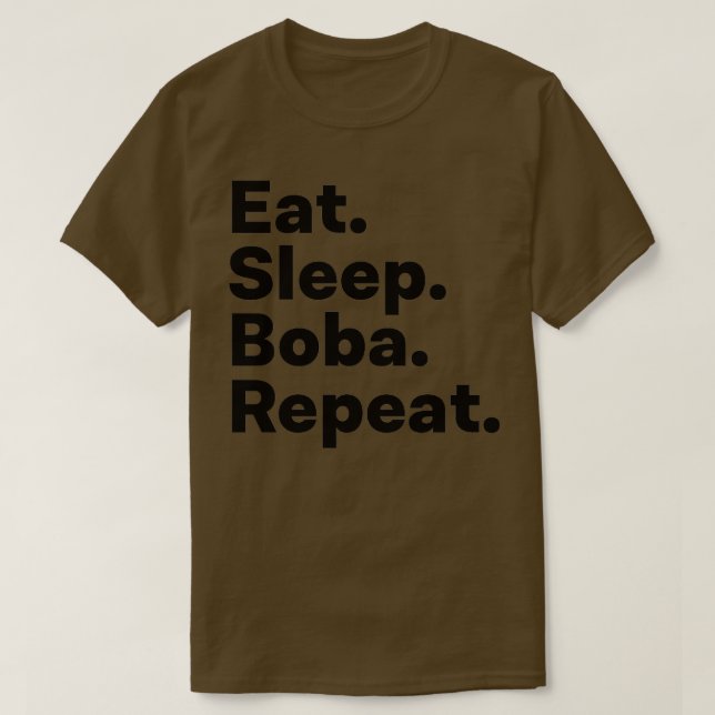 Camiseta Coma Boba de sueño repetida 3 (Diseño del anverso)