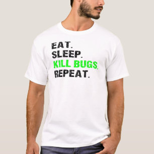 Camiseta Coma bugs de muerte por suspensión repita arte ex