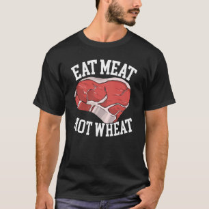 Camiseta Coma Carne No Trigo Alimentos Alergia Enfermedad C