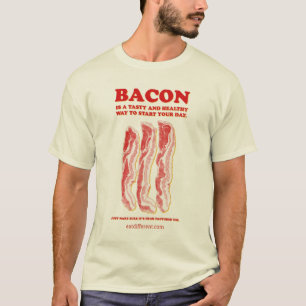 Camiseta Coma diferente: Coma el tocino