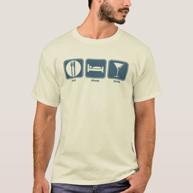 Camiseta Coma, duerma, beba (Anverso)