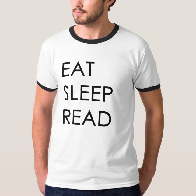 Camiseta Coma, duerma, lea a los hombres (Anverso)