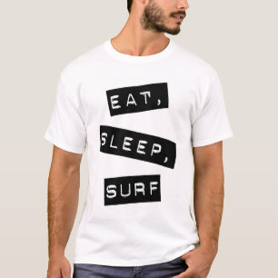 Camiseta Coma, duerma, practique surf