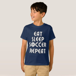 Camiseta Coma, duerme, fútbol, repite