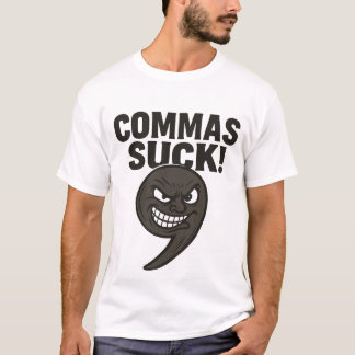 Camiseta coma, edición, editor, libro