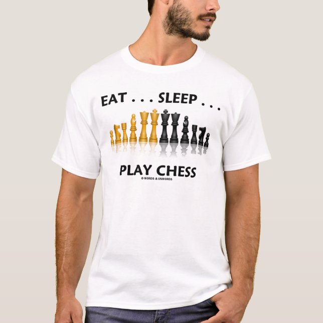 Camiseta Coma… el ajedrez del juego del sueño… (la actitud (Anverso)