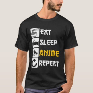 Camiseta Coma El Anime De Sueño Repita Ga Japón Diciendo Co