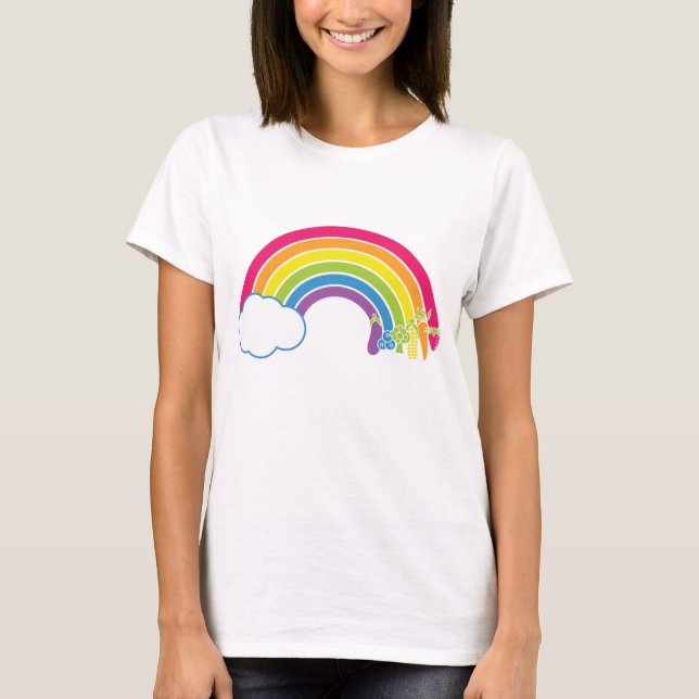 Camiseta ¡Coma el arco iris! (Anverso)