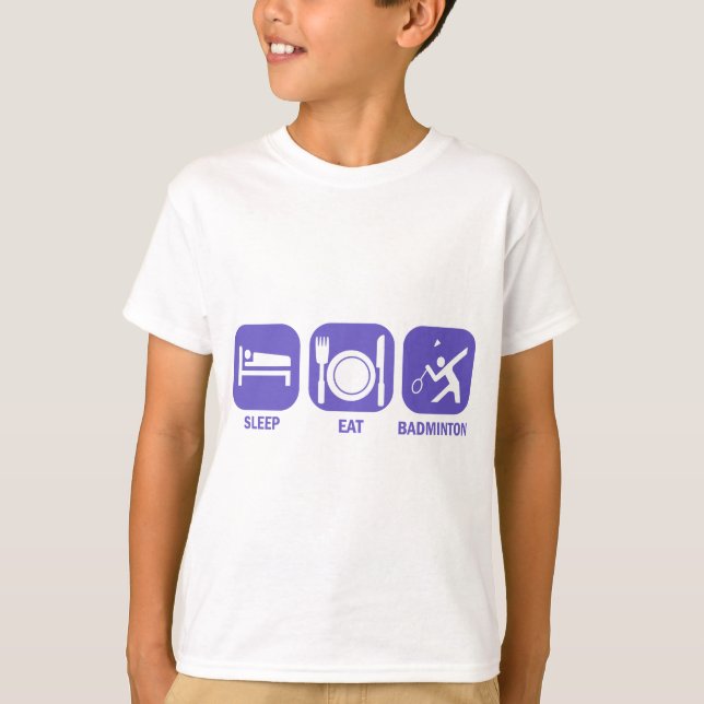 Camiseta Coma el bádminton del sueño (Anverso)