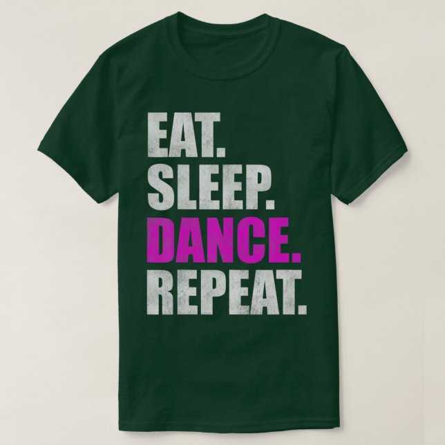 Camiseta Coma el baile de sueño de repetición 2 (Diseño del anverso)