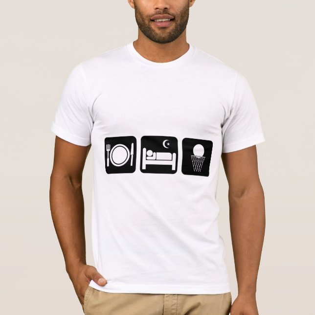 Camiseta coma el baloncesto del sueño (Anverso)