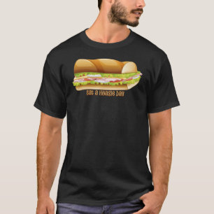 Camiseta Coma el Día de la Hoagie, un sándwich submarino