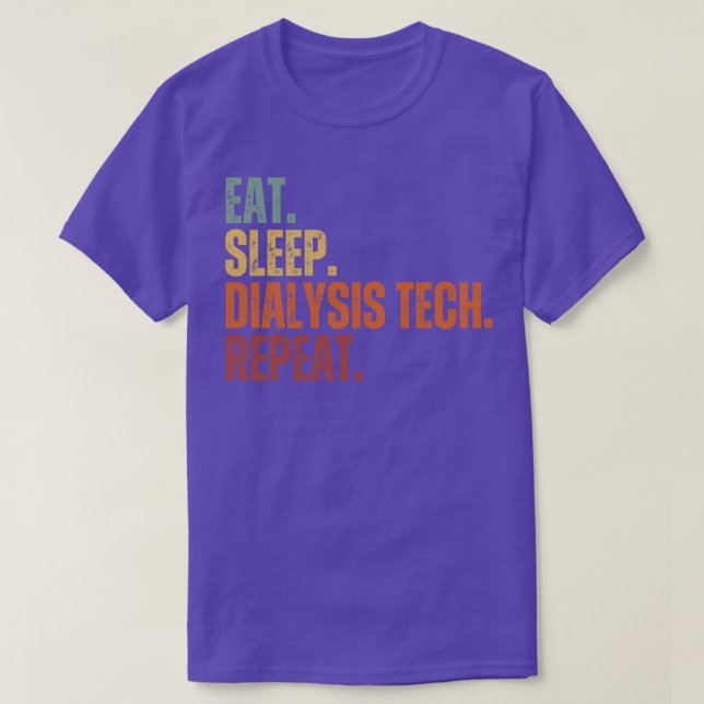 Camiseta Coma el diálisis del sueño Tech Repetir 9 (Diseño del anverso)
