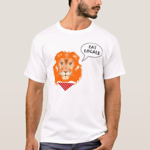 Camiseta Coma el dibujo animado divertido del humor de la