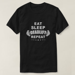 Camiseta Coma el elevador de peso de elevación de pesas de