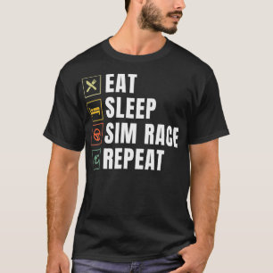 Camiseta Coma el elevador de repetición de la velocidad de