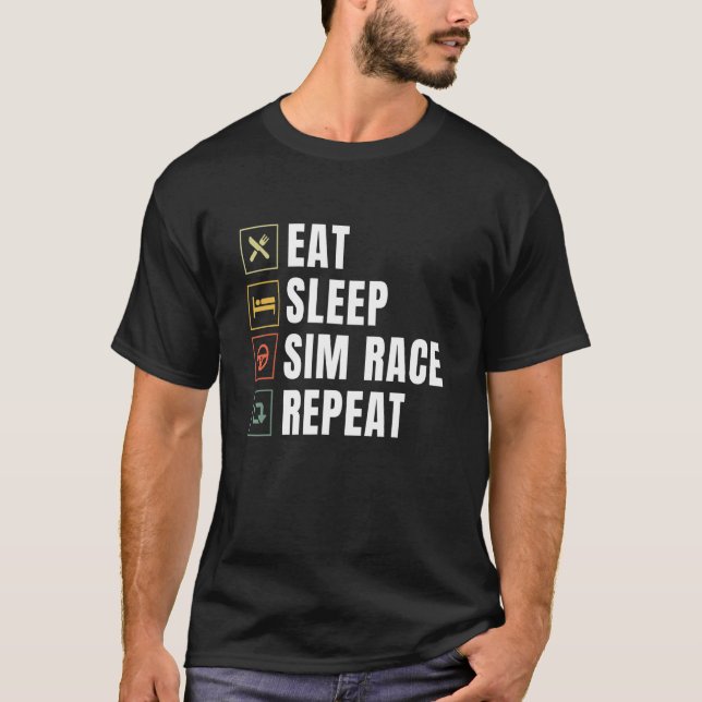 Camiseta Coma el elevador de repetición de la velocidad del (Anverso)